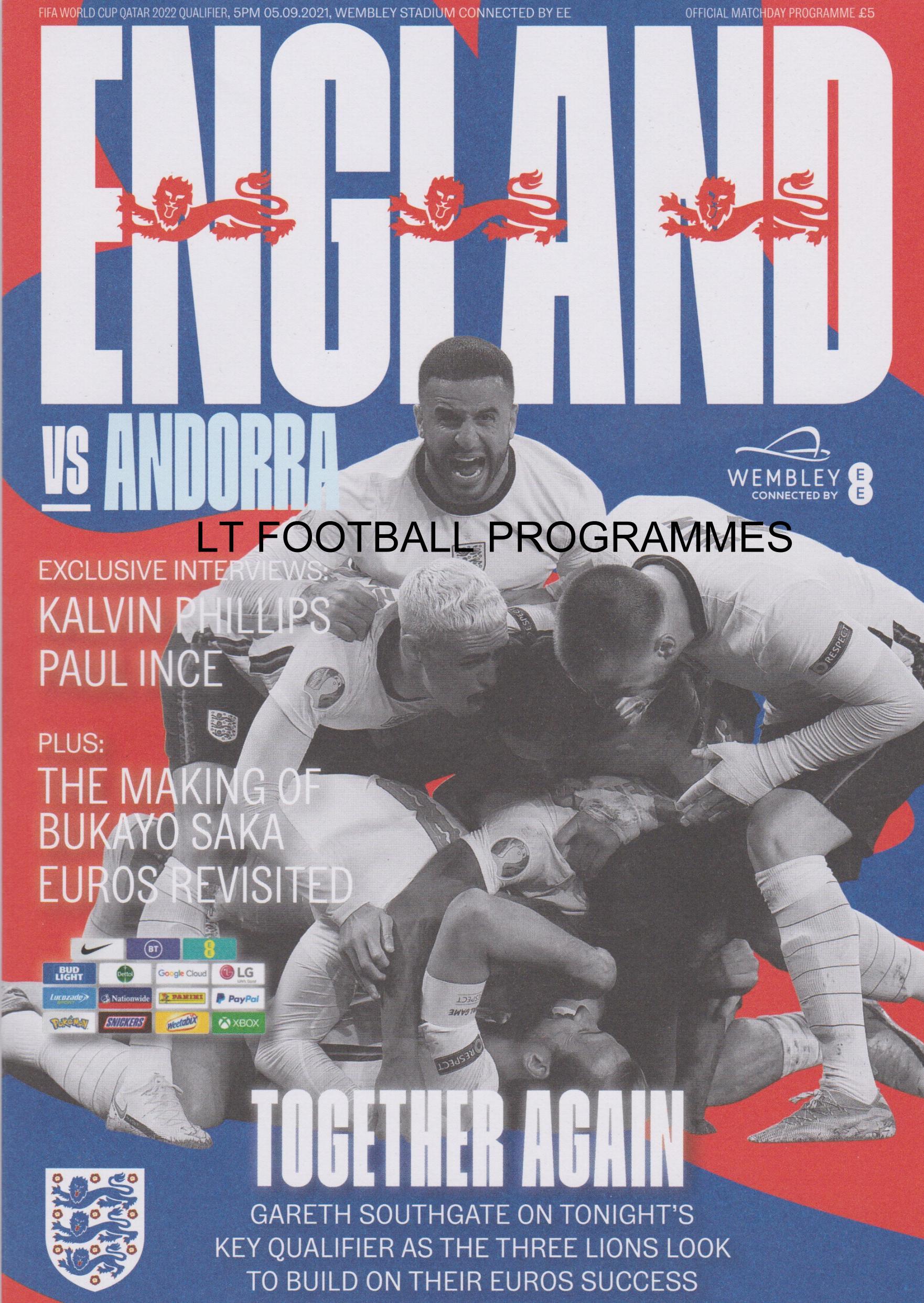 2021 - ENGLAND v ANDORRA
